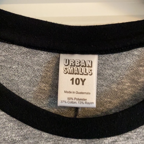 Baseball skull t-shirt dress for girls - Picture 2 of 3